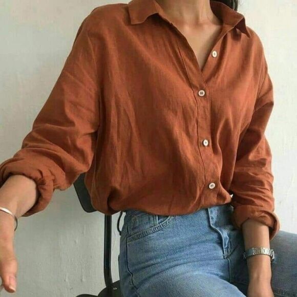 Blitz Italian Linen Blouse - Picture 9 of 10